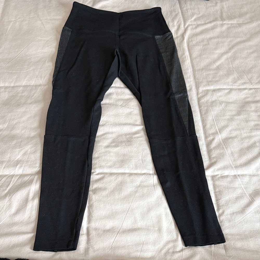 Lysse Black High-Waist Leggings with Side Panels